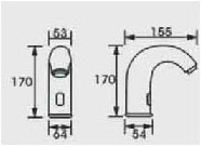 Mono Automatic Commercial Sensor Faucet Faucet B515